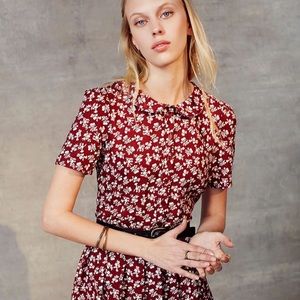 Kimchi Blue Red pleated dress!